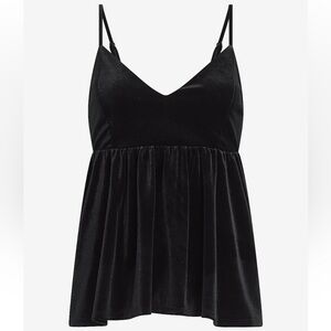 EXPRESS Velvet V Neck Top